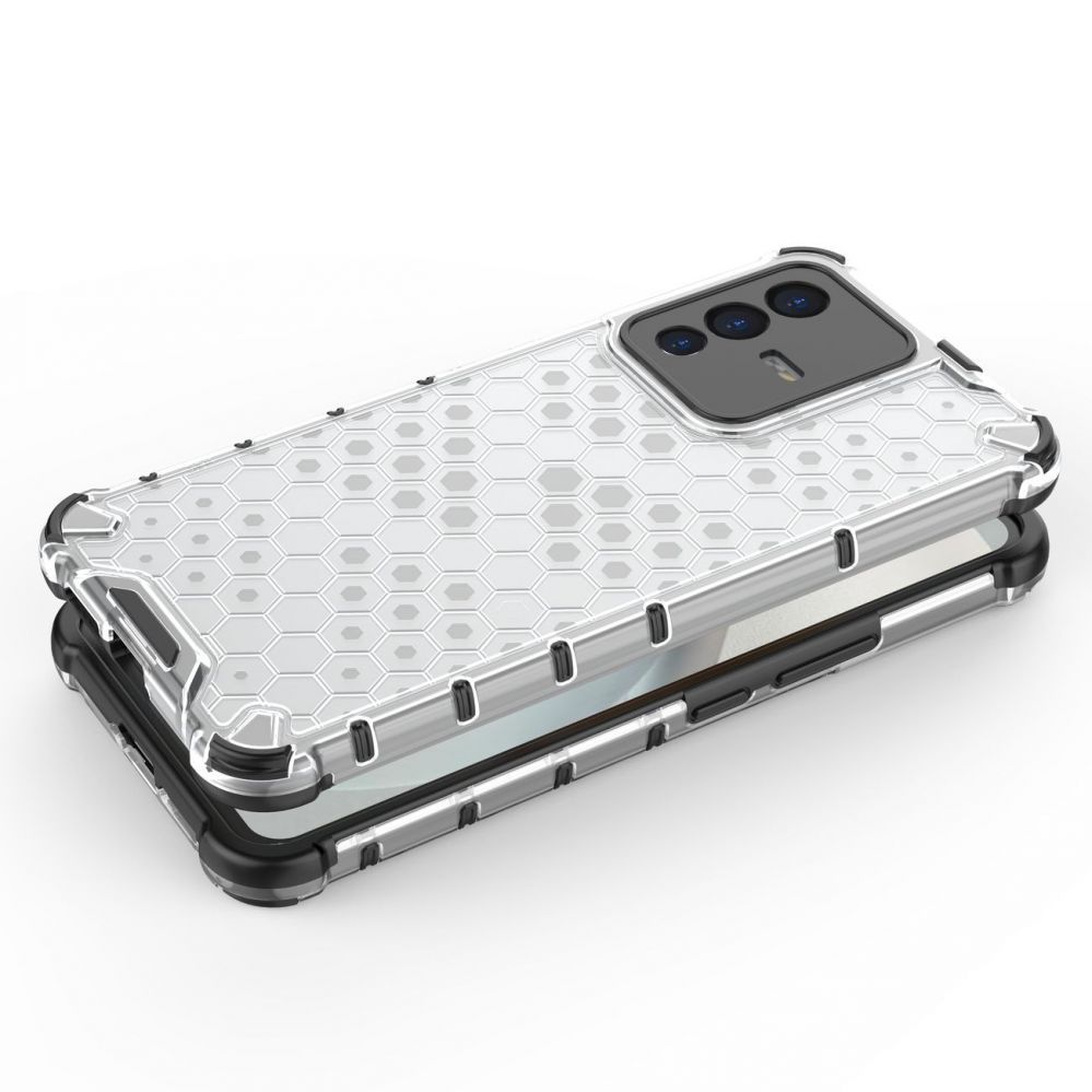 Aizmugurējais vāciņš Hurtel Honeycomb case armored cover with a gel frame for Vivo V23 5G transparent