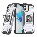Чехол на заднюю панель Wozinsky - Wozinsky Ring Armor case for iPhone 14 armored cover magnetic holder ring silver 