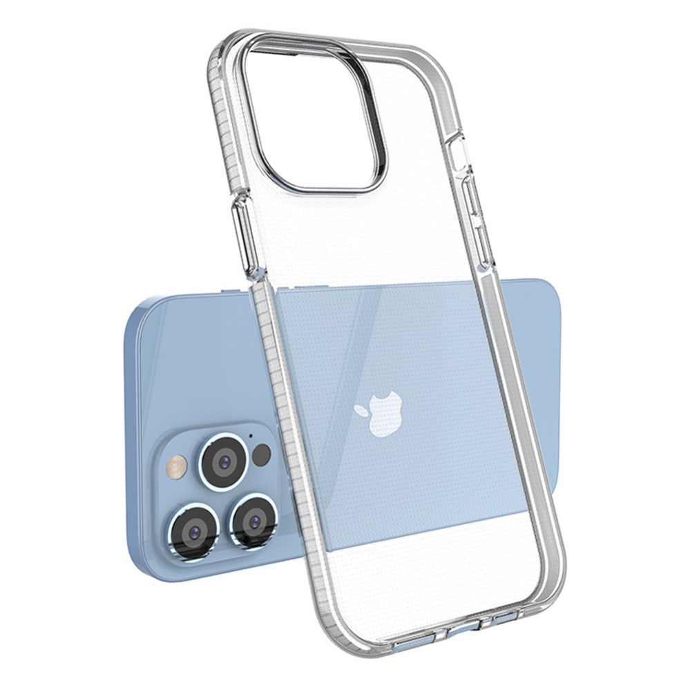 Nugarėlės dėklai Hurtel Spring Case for iPhone 14 Pro Max silicone cover with frame light blue