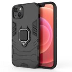 Tagakaaned Hurtel - Ring Armor case for iPhone 14 Plus armored cover magnetic holder ring black 