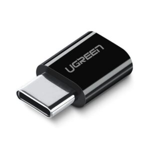 Adapteris Ugreen  adapter micro USB to USB Type C adapter black (30391) Black