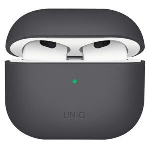 Nugarėlės dėklai UNIQ  Uniq Lino Silicone case for AirPods 3 - gray 