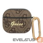 Tagakaaned Guess  Guess GUA34GSMW AirPods 3 cover brązowy/brown 4G Script Metal Collection
