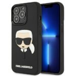 Чехол на заднюю панель Karl Lagerfeld  Karl Lagerfeld KLHCP13LKH3DBK iPhone 13 Pro / 13 6,1" czarny/black hardcase 3D Rubber Karl`s Head 