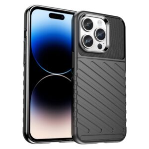 Nugarėlės dėklai Hurtel  Thunder Case iPhone 14 Pro armored case black 