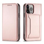Чехол на заднюю панель Hurtel - Magnet Card Case case for iPhone 14 Pro flip cover wallet stand pink 