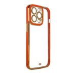 Back panel cover Hurtel  Fashion Case for iPhone 12 Pro Gold Frame Gel Cover Red 