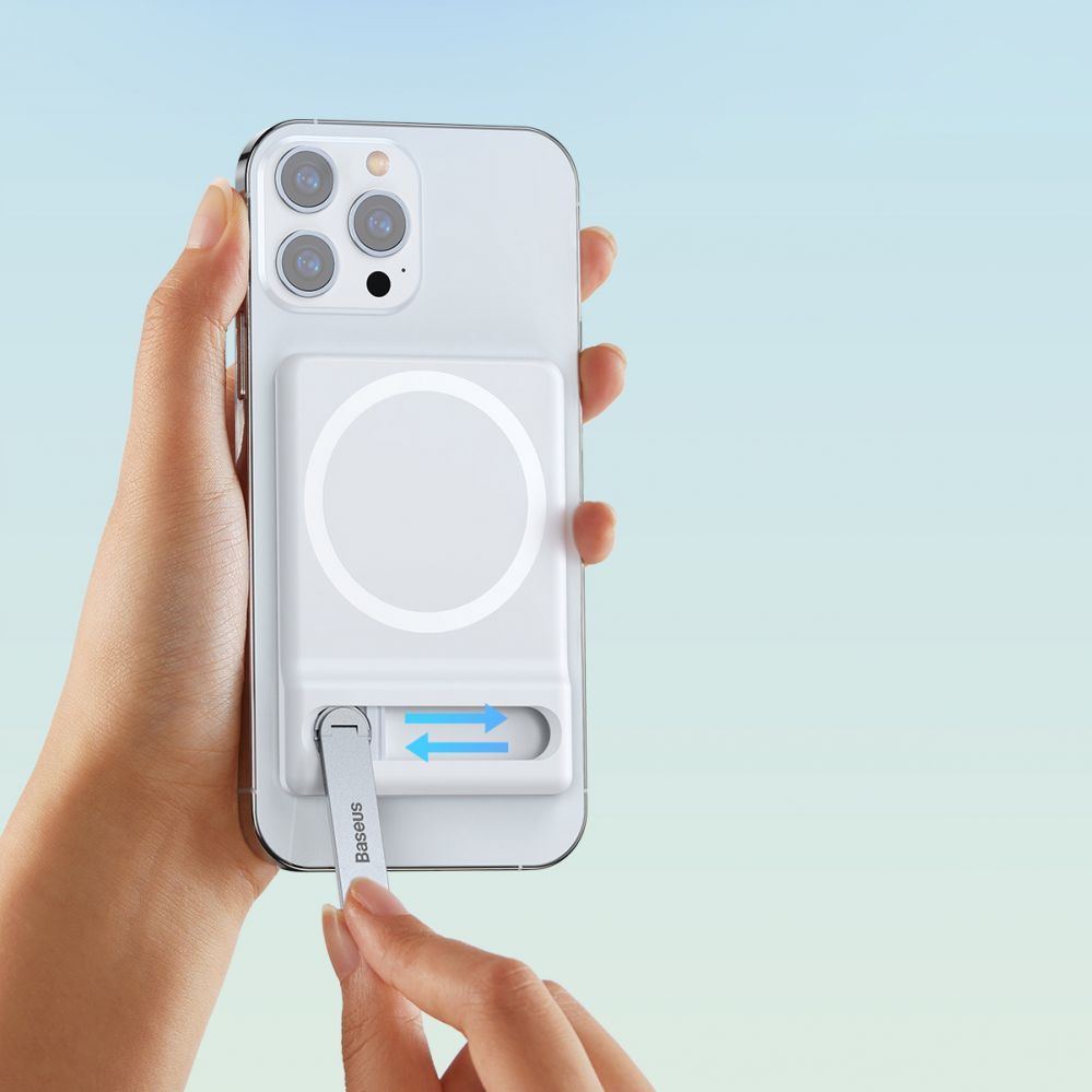 Other Baseus Baseus folding stand with magnetic holder white (LUXZ010002)