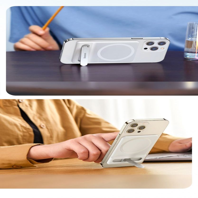 Other Baseus Baseus folding stand with magnetic holder white (LUXZ010002)
