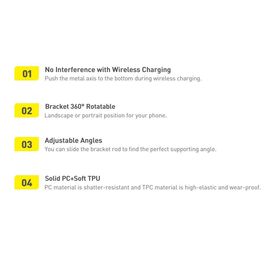 Other Baseus Baseus folding stand with magnetic holder white (LUXZ010002)