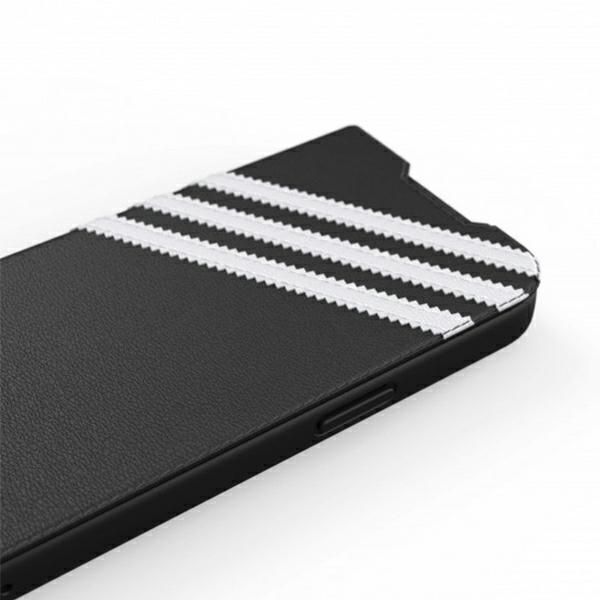 Aizmugurējais vāciņš Adidas Adidas OR Booklet Case PU iPhone 13 Pro / 13 6,1" czarno biały/black white 47112