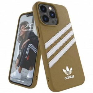 Nugarėlės dėklai Adidas  Adidas OR Moulded PU iPhone 13 Pro Max 6,7" beżowo-złoty/beige-gold 47807 