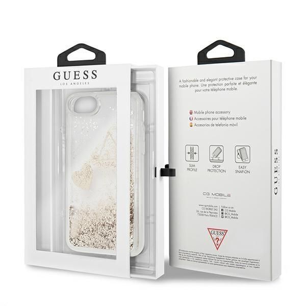 Tagakaaned Guess Guess GUOHCI8GLHFLGO iPhone 7/8/SE 2020 /SE 2022 gold/gold hard case Glitter Charms
