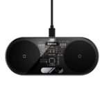 Adapter Baseus  Baseus Digital LED Display dual wireless charger with digital display 20W black (WXSX010101) 