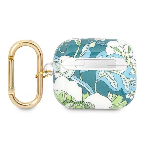 Back panel cover Guess Guess GUA3HHFLN AirPods 3 cover green/green Flower Strap Collection