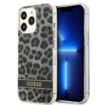 Nugarėlės dėklai Guess  Guess GUHCP13LHSLEOK iPhone 13 Pro / 13 6.1" grey/grey hardcase Leopard