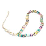 Citi Guess  Guess pendant GUSTPEAM Phone Strap multicolor/multicolor Heishi Beads