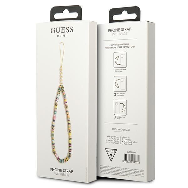 Muu Guess Guess pendant GUSTPEAM Phone Strap multicolor/multicolor Heishi Beads