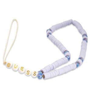 Other Guess  Guess pendant GUSTPEARU Phone Strap lilac/lilac Heishi Beads