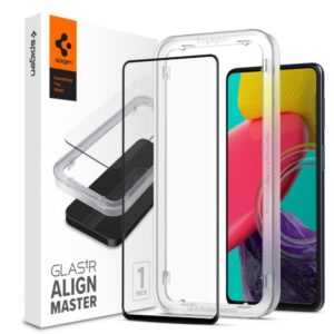Apsauginiai stiklai Spigen  Spigen ALM Glass FC Tempered Glass for Samsung Galaxy M53 5G - Black 