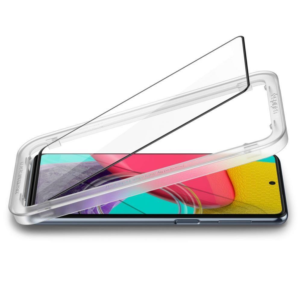 Aizsargstikls Spigen Spigen ALM Glass FC Tempered Glass for Samsung Galaxy M53 5G - Black