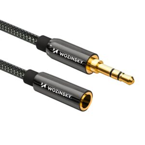 Cable Wozinsky  Wozinsky mini jack extension cable (female-male) AUX extension 3 m black 