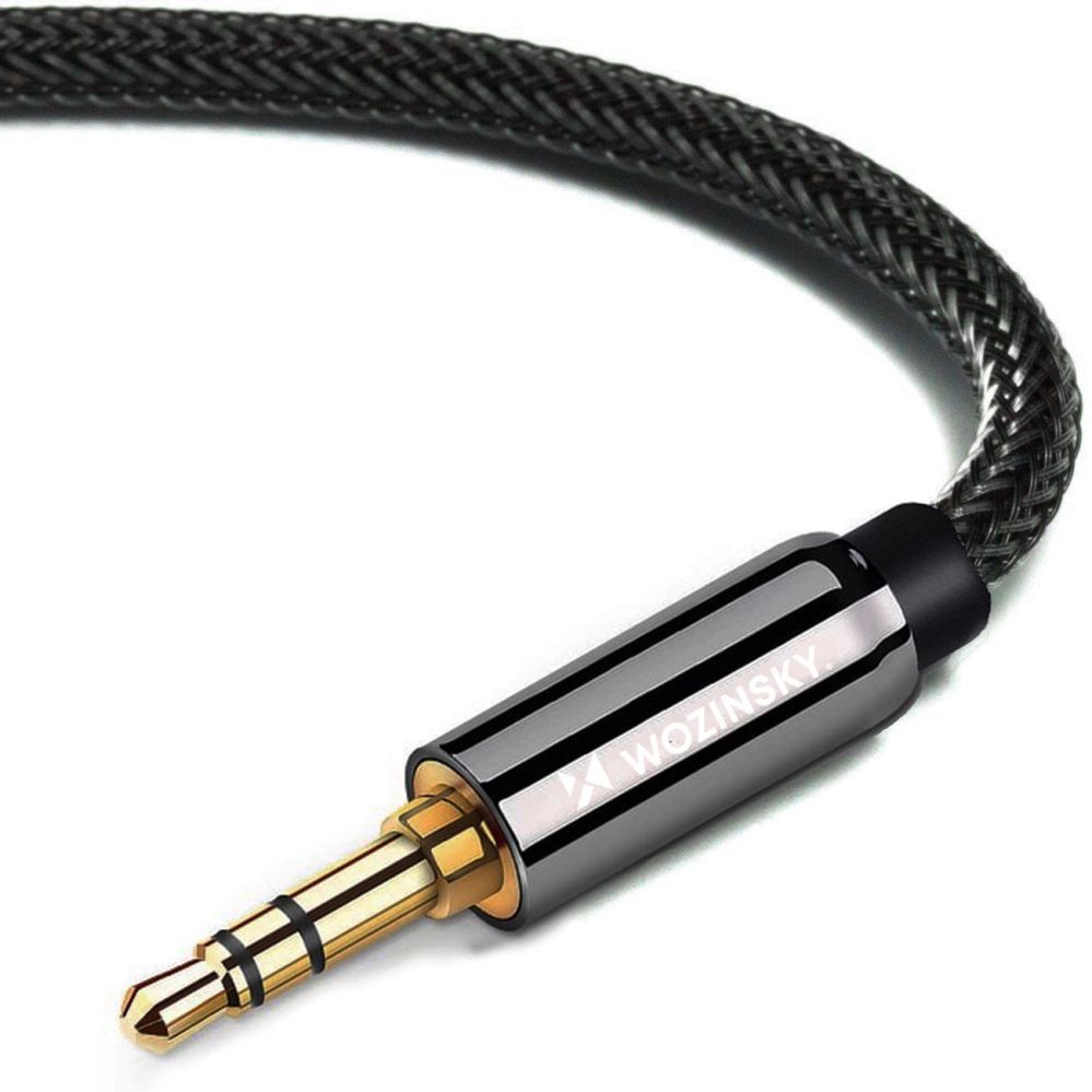 Kaabel Wozinsky Wozinsky AUX cable angled (male-male) mini jack cable 1.5 m black