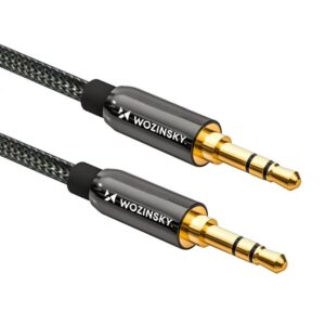 Cable Wozinsky  Wozinsky universal mini jack cable 2x AUX cable 1.5 m black 