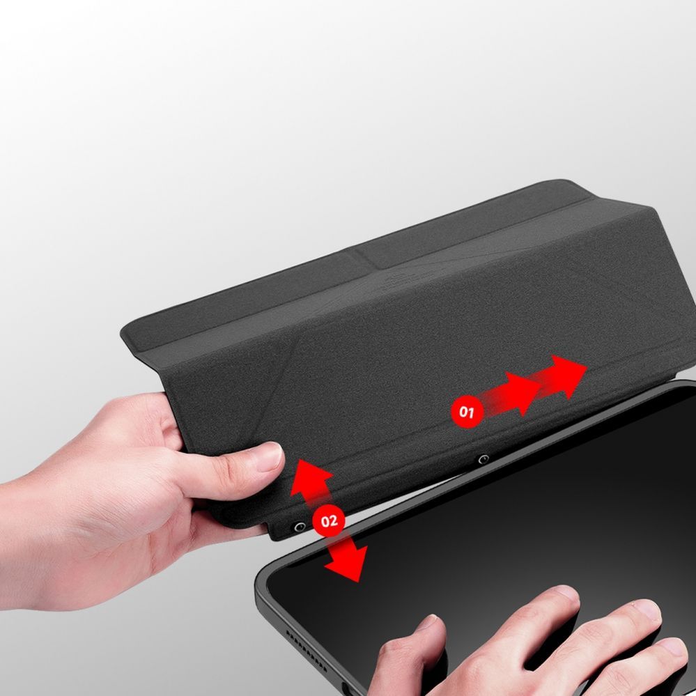 Tagakaaned Dux Ducis Dux Ducis Magi case for iPad mini 2021 smart cover with stand and storage for Apple Pencil black