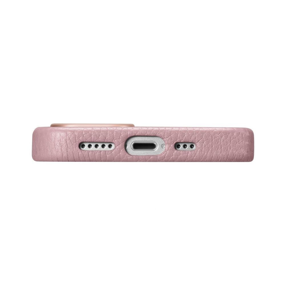Tagakaaned iCarer iCarer Litchi Premium Leather Case iPhone 14 Plus Magnetic Leather Case with MagSafe Pink (WMI14220711-PK)