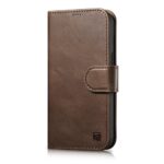 Nugarėlės dėklai iCarer  iCarer Oil Wax Wallet Case 2in1 Cover iPhone 14 Pro Max Leather Flip Cover Anti-RFID brown (WMI14220724-BN) 