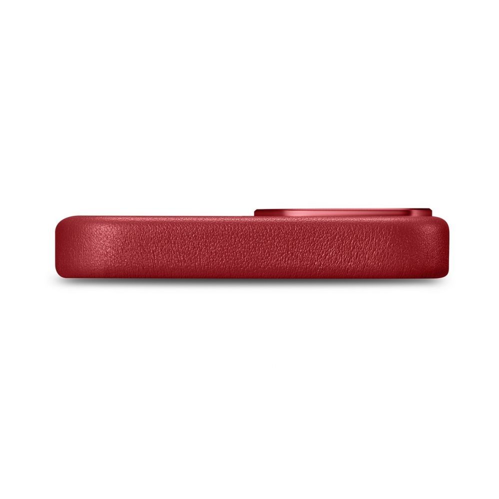 Aizmugurējais vāciņš iCarer iCarer Case Leather case cover made of natural leather for iPhone 14 Plus red (compatible with MagSafe)