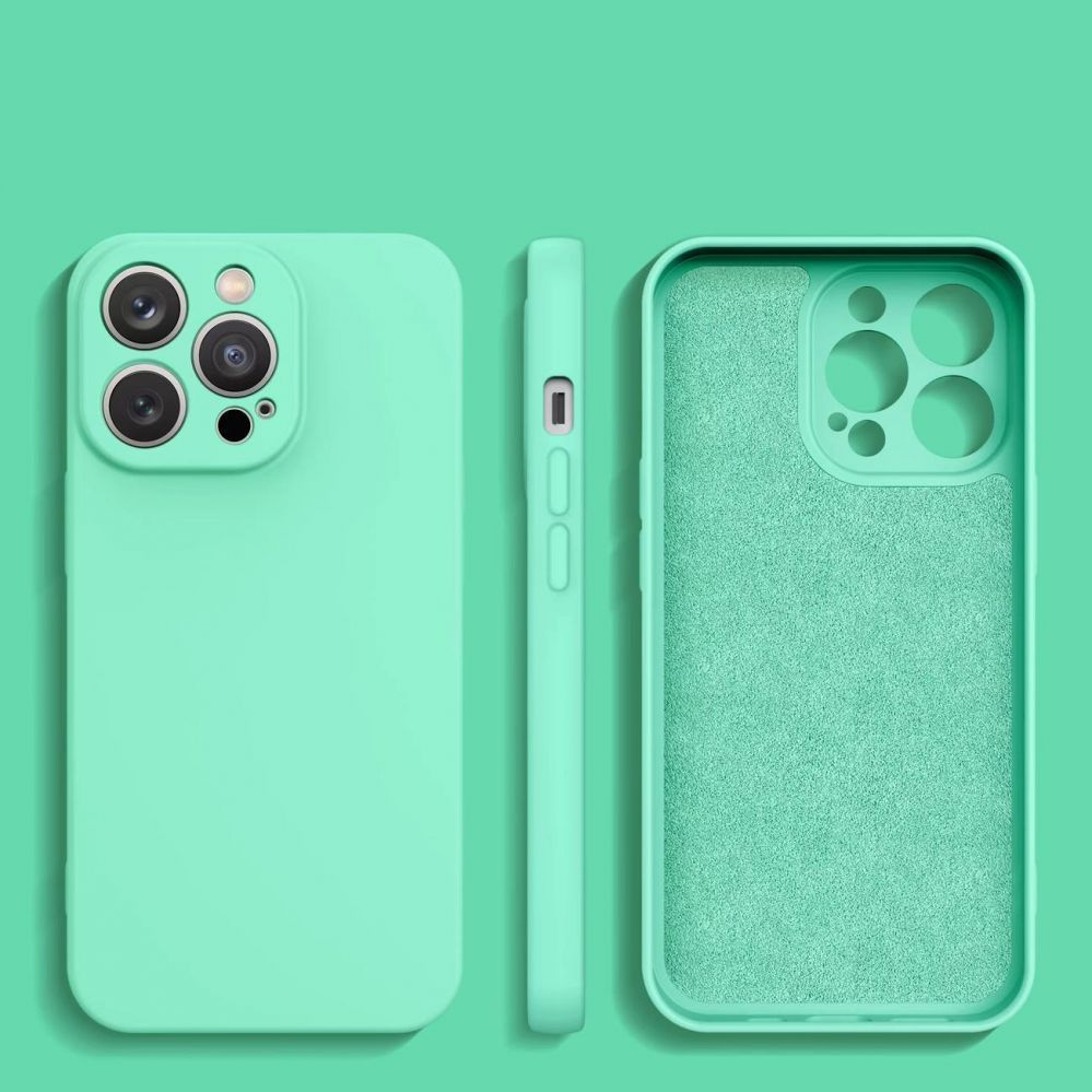 Nugarėlės dėklai Hurtel Silicone case for Xiaomi Redmi Note 11 Pro 5G / 11 Pro / 11E Pro silicone cover mint green