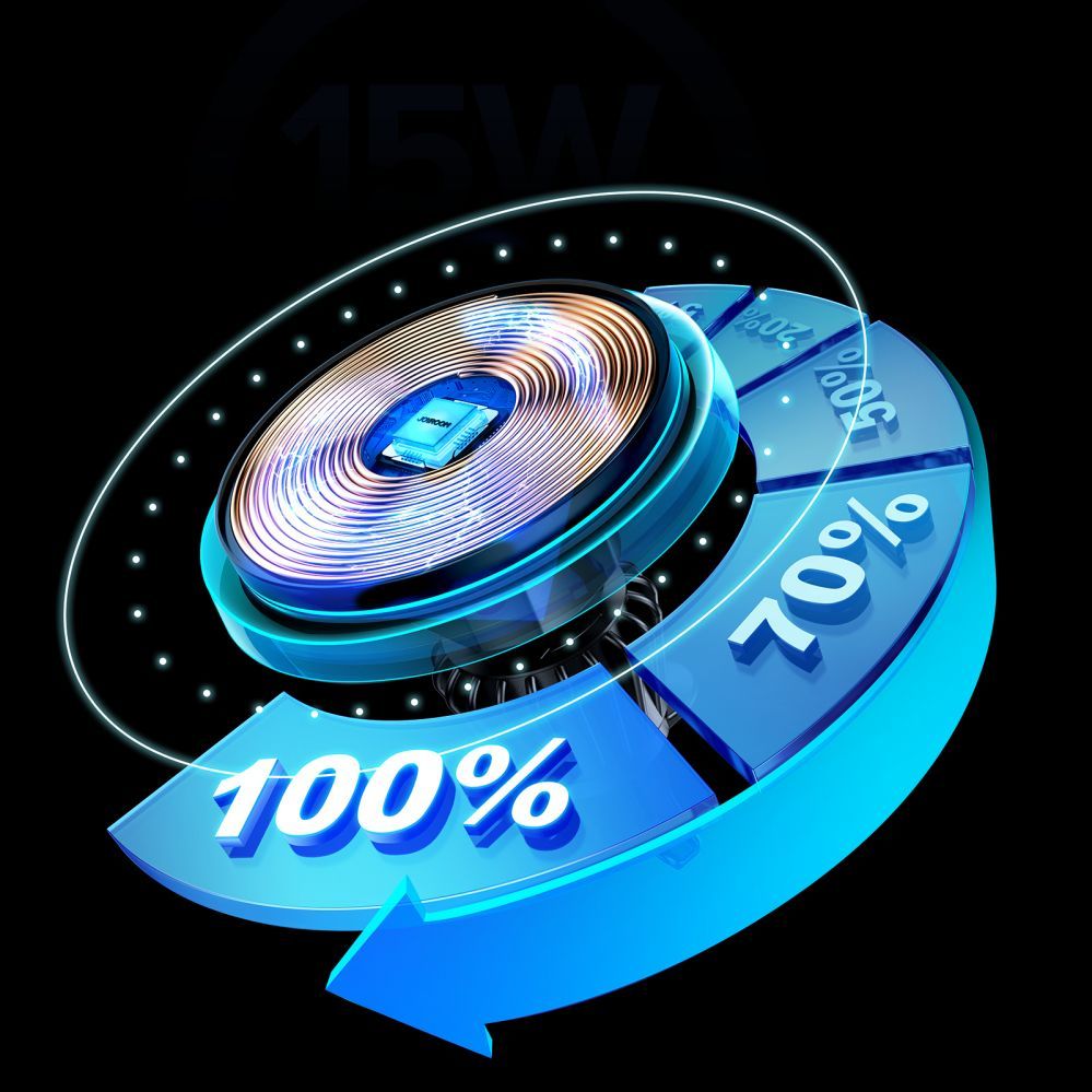 Auto holder Joyroom Joyroom car phone holder with 15W Qi inductive charger (MagSafe compatible) for air vent(JR-ZS291) Black