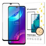 Back panel cover Wozinsky  Wozinsky super tough Full Glue tempered glass full screen with Case Friendly TCL 30 Plus black frame 