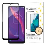 Nugarėlės dėklai Wozinsky  Wozinsky super tough Full Glue tempered glass full screen with frame Case Friendly TCL 306 black 