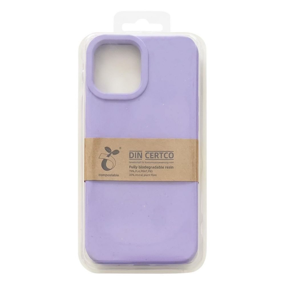 Aizmugurējais vāciņš Hurtel Eco Case case for iPhone 14 Plus silicone degradable cover purple