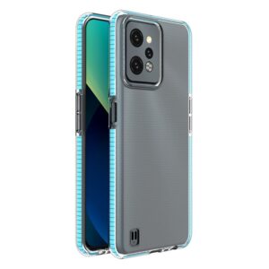 Nugarėlės dėklai Hurtel  Spring Case for Realme C31 silicone cover with frame light blue 