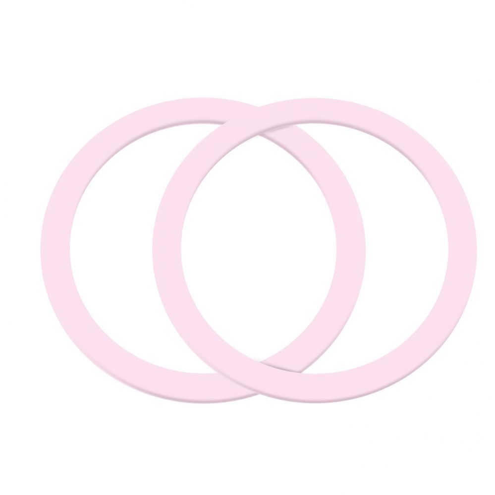 Kiti Joyroom Joyroom set of metal magnetic rings for smartphone 2 pcs. pink (JR-Mag-M3)