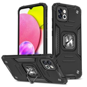 Nugarėlės dėklai Wozinsky  Wozinsky Ring Armor case for Samsung Galaxy A03 armored cover magnetic holder ring black 