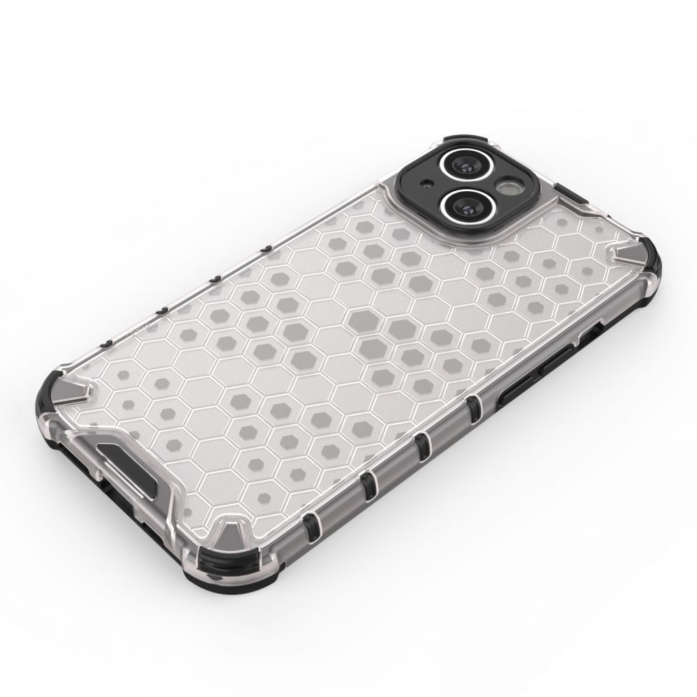 Aizmugurējais vāciņš Hurtel Honeycomb case for iPhone 14 armored hybrid cover black