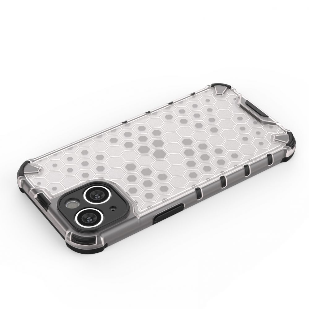 Aizmugurējais vāciņš Hurtel Honeycomb case for iPhone 14 armored hybrid cover black
