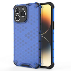 Aizmugurējais vāciņš Hurtel  Honeycomb case for iPhone 14 Pro armored hybrid cover blue 