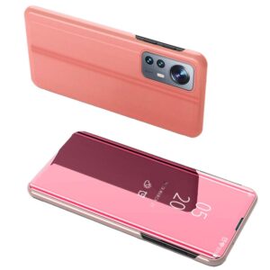 Aizmugurējais vāciņš Hurtel  Clear View Case cover for Xiaomi 12 Lite cover with a flap pink 