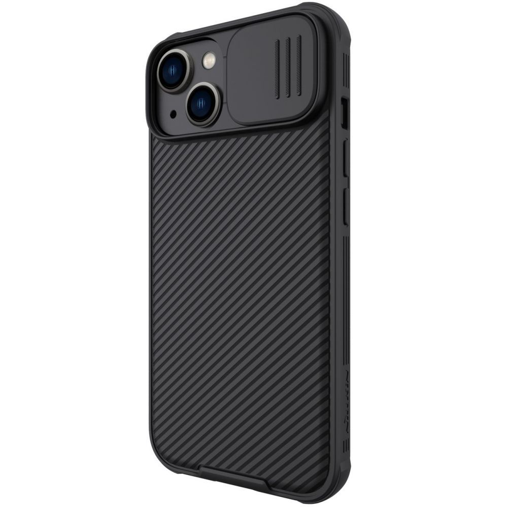 Back panel cover Nillkin Nillkin CamShield Pro Case iPhone 14 Plus Armor Cover Camera Protector Black