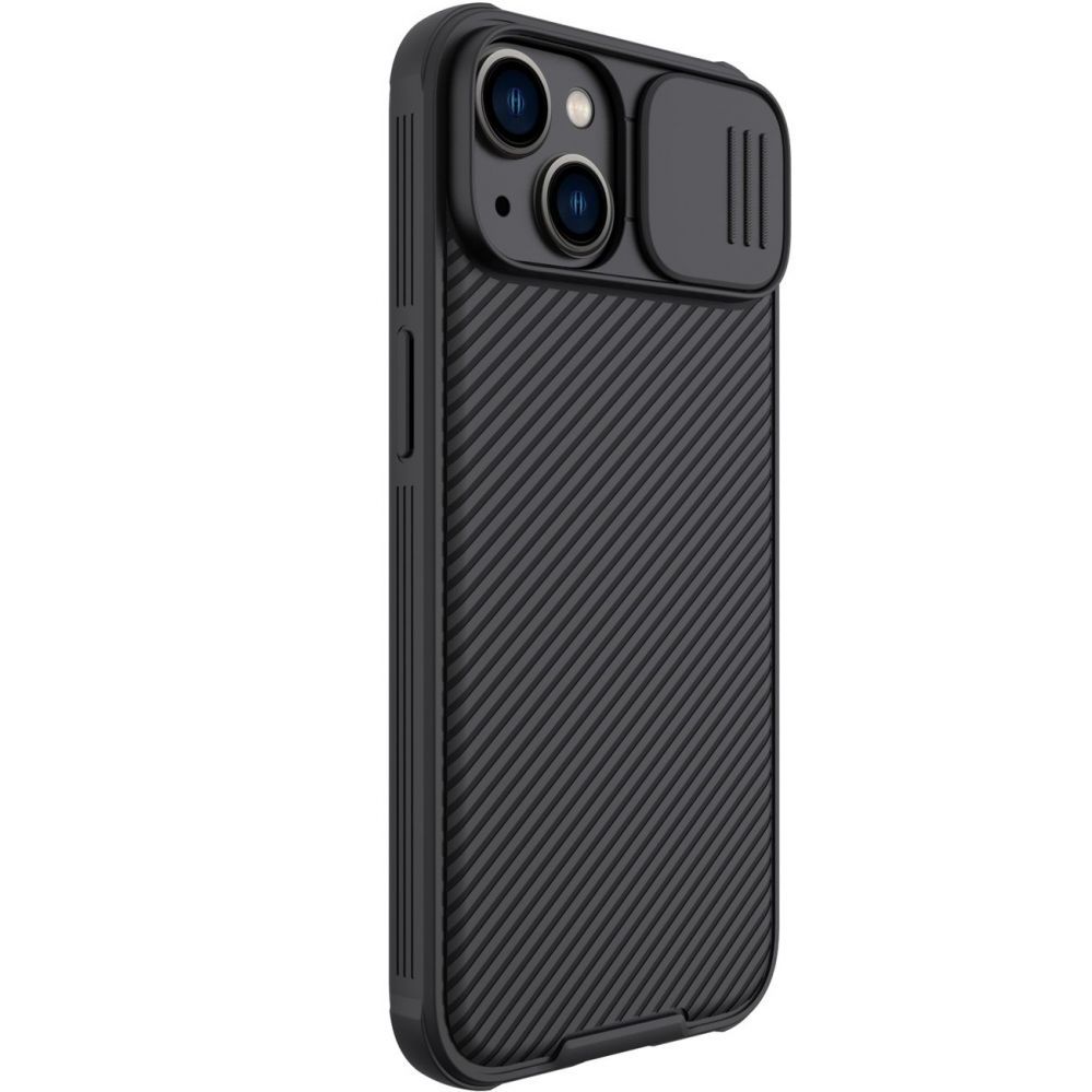 Back panel cover Nillkin Nillkin CamShield Pro Case iPhone 14 Plus Armor Cover Camera Protector Black