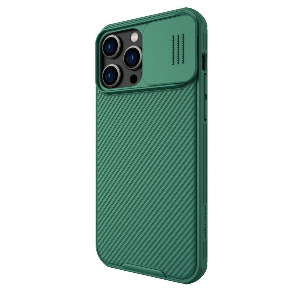 Back panel cover Nillkin Nillkin CamShield Pro Case iPhone 14 Pro Max Armored Cover Camera Protector Green
