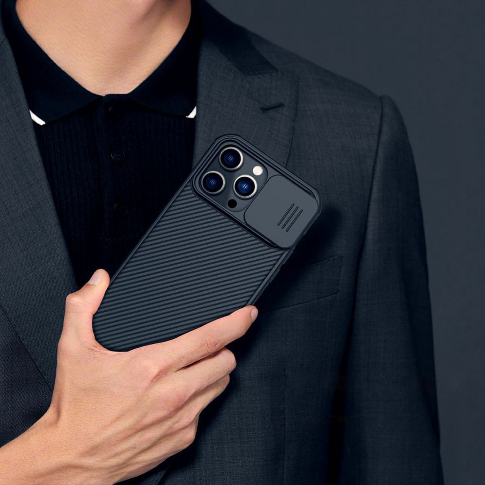 Back panel cover Nillkin Nillkin CamShield Pro Case iPhone 14 Pro Max Armored Cover Camera Protector Green