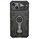 Aizmugurējais vāciņš Nillkin  Nillkin CamShield Armor Pro Case iPhone 14 Plus case armored cover with camera cover ring stand black