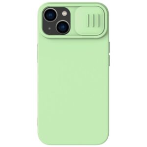 Nugarėlės dėklai Nillkin  Nillkin CamShield Magnetic Silicone Case iPhone 14 Plus Magnetic MagSafe Cover with Camera Protector Green 